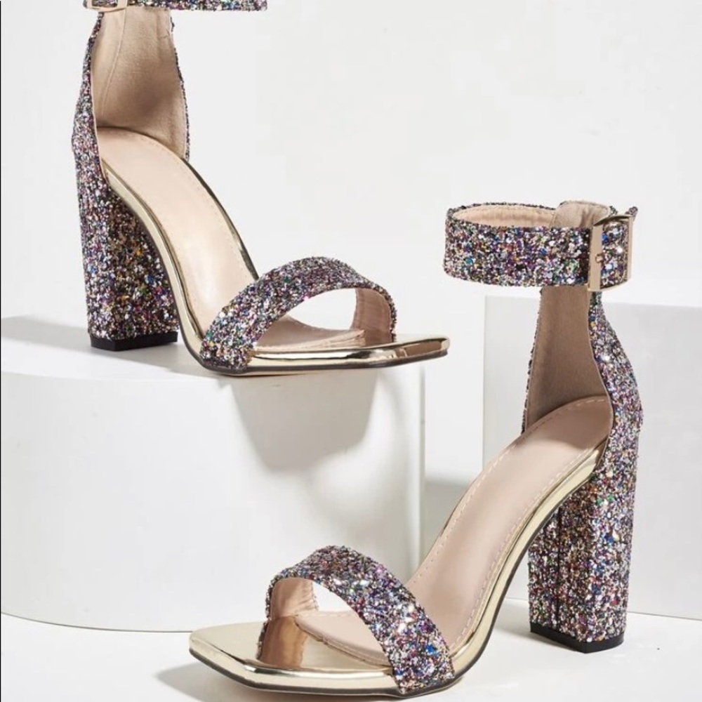 Rhinestone high heels